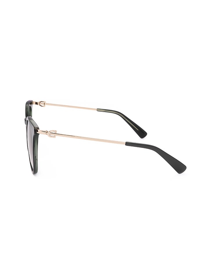 Longchamp Damen-Sonnenbrille in Schwarz-Gold/ Hellbraun günstig kaufen 52