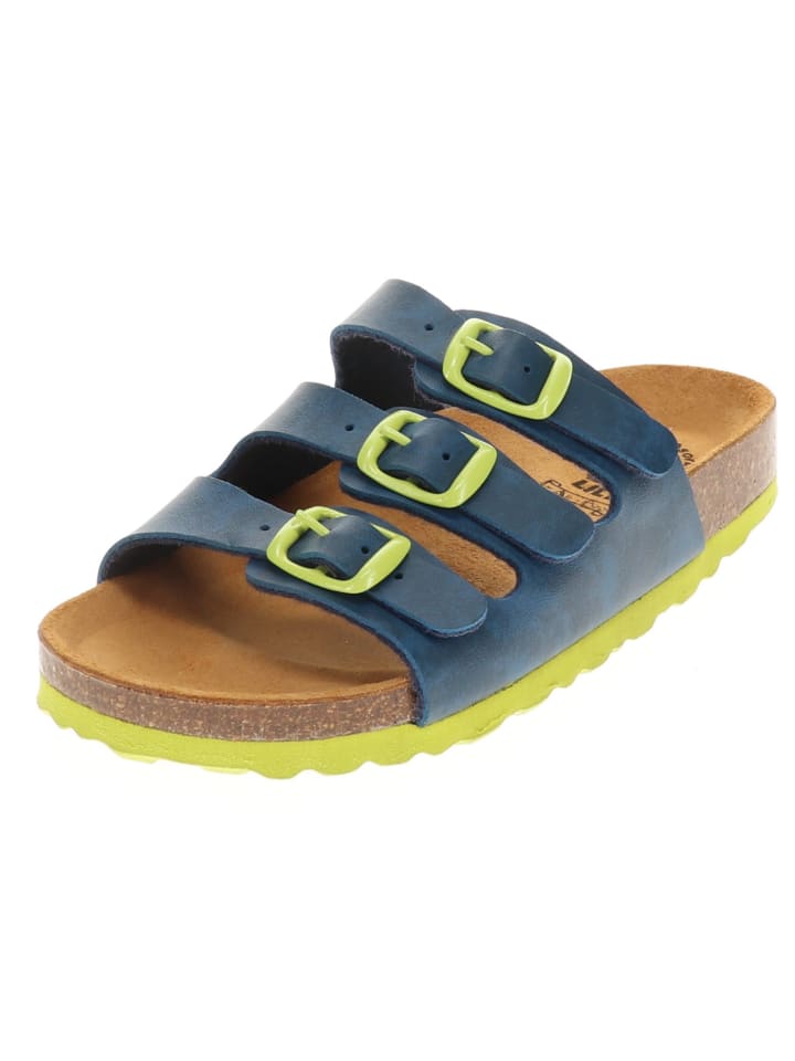 Lico Pantoletten in Blau/Grün günstig kaufen