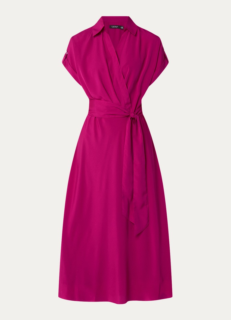 Ralph Lauren midi košuljasta haljina s remenom za vezanje