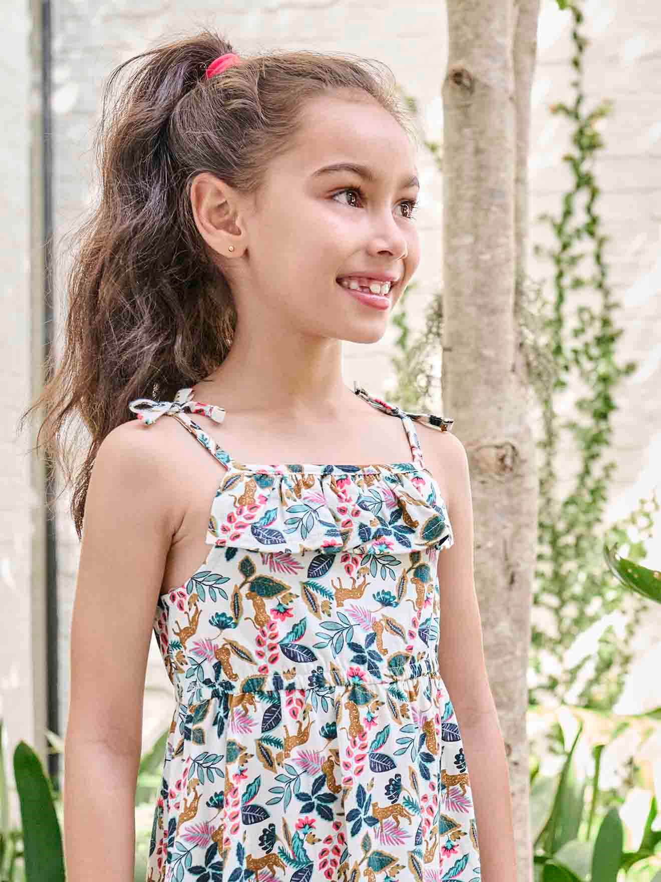 Vertbaudet Mädchen Trägerkleid Oeko-Tex - wollweiß