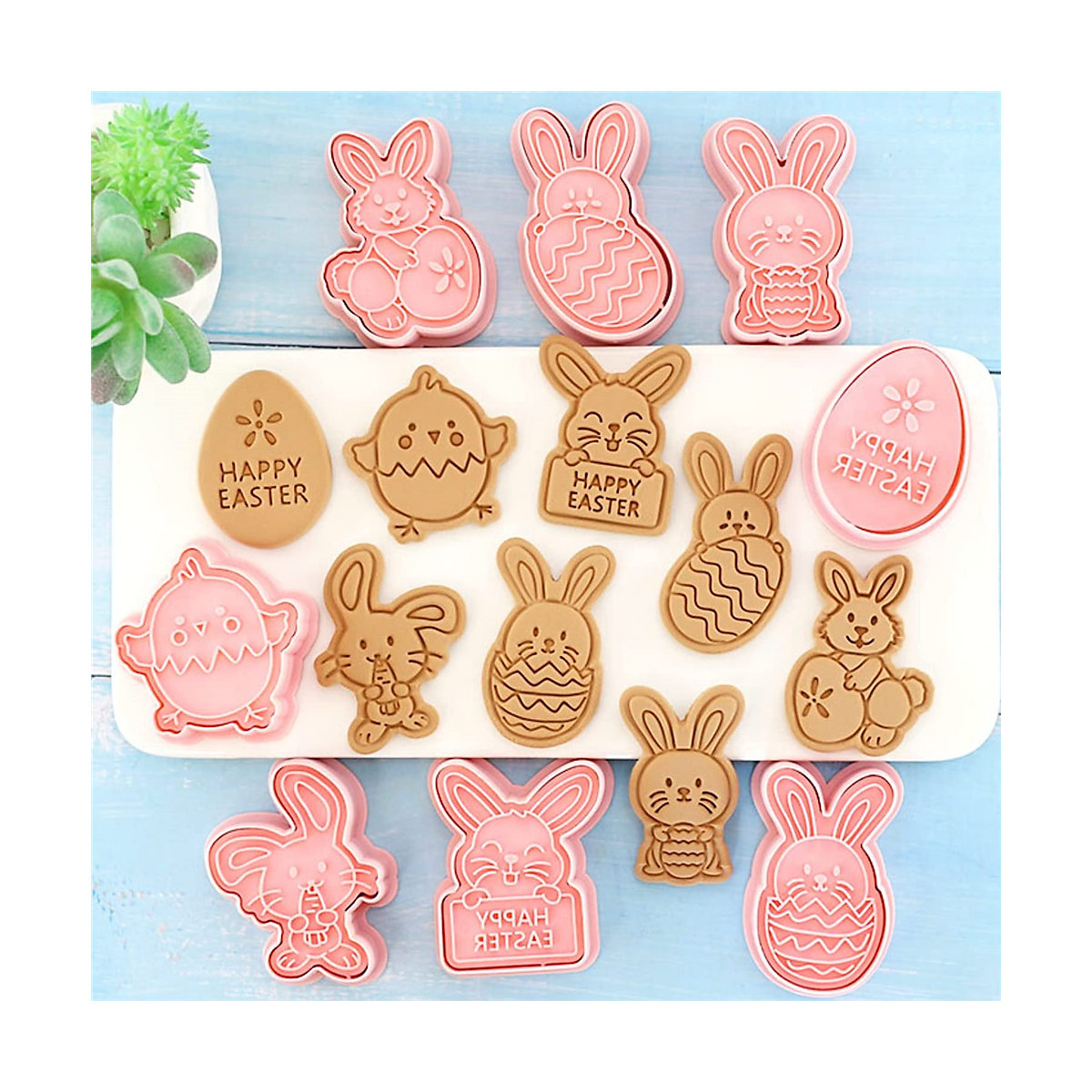 Ausstechformen Ostern,8 Stück Backzubehör für Kinder