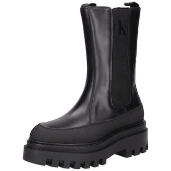 Calvin Klein Flatform CHelsea Boot LTH in schwarz