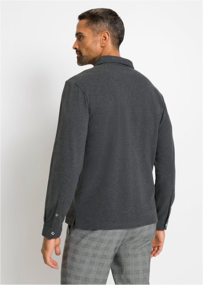Poloshirt, Langarm