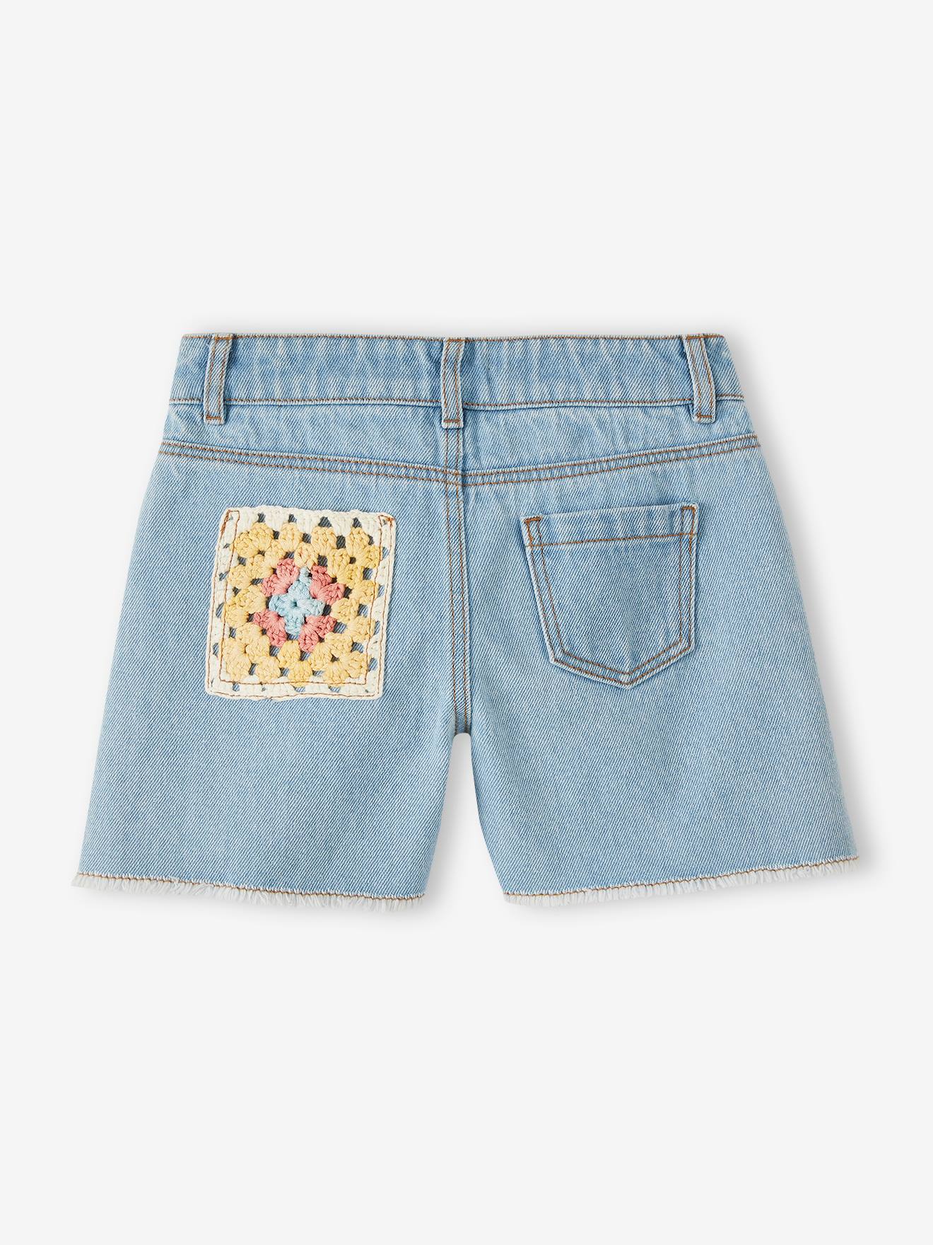 Vertbaudet Mädchen Jeansshorts - gebleicht