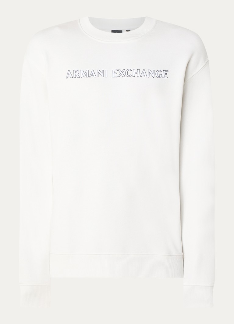 Pulover Armani Exchange cu logo imprimat