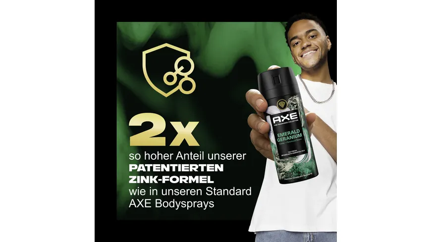 AXE Premium Bodyspray Emerald Geranium ohne Aluminiumsalze 150 ml