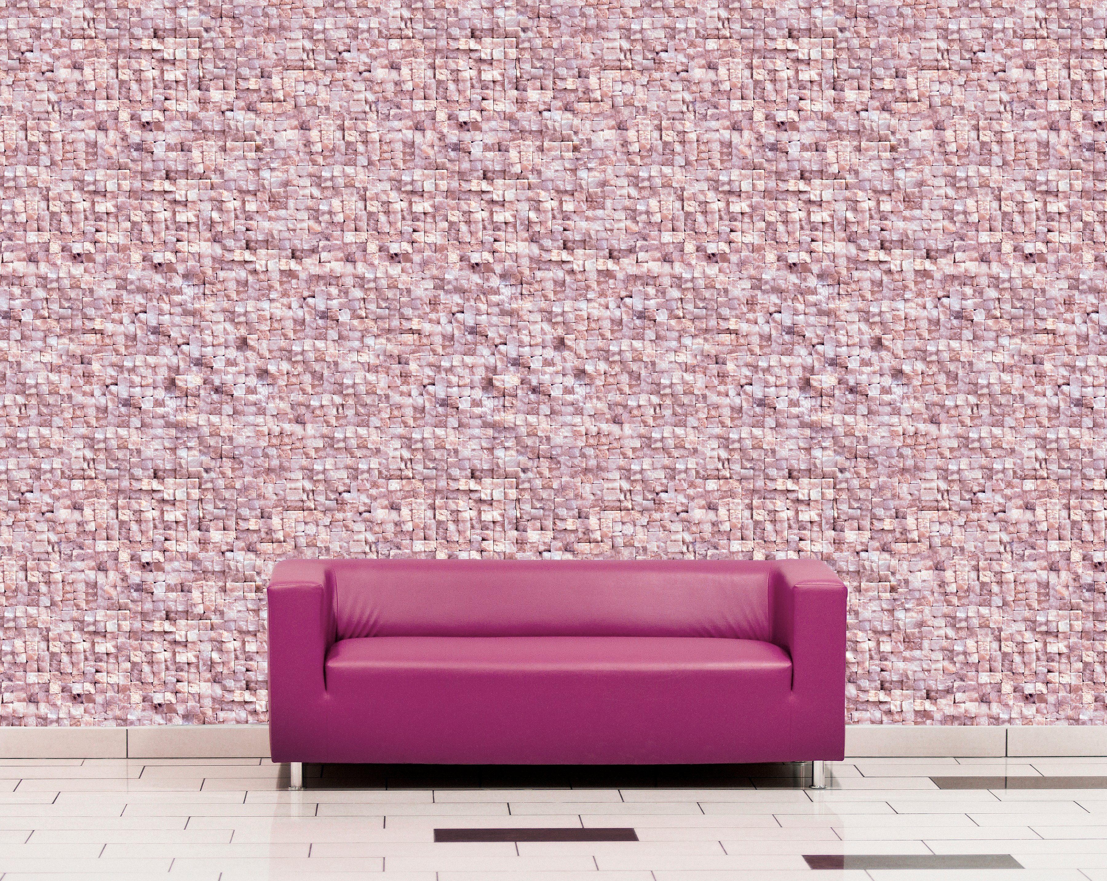 queence Vinyltapete Dimmeath, Steinoptik, 90 x 250 cm, selbstklebend