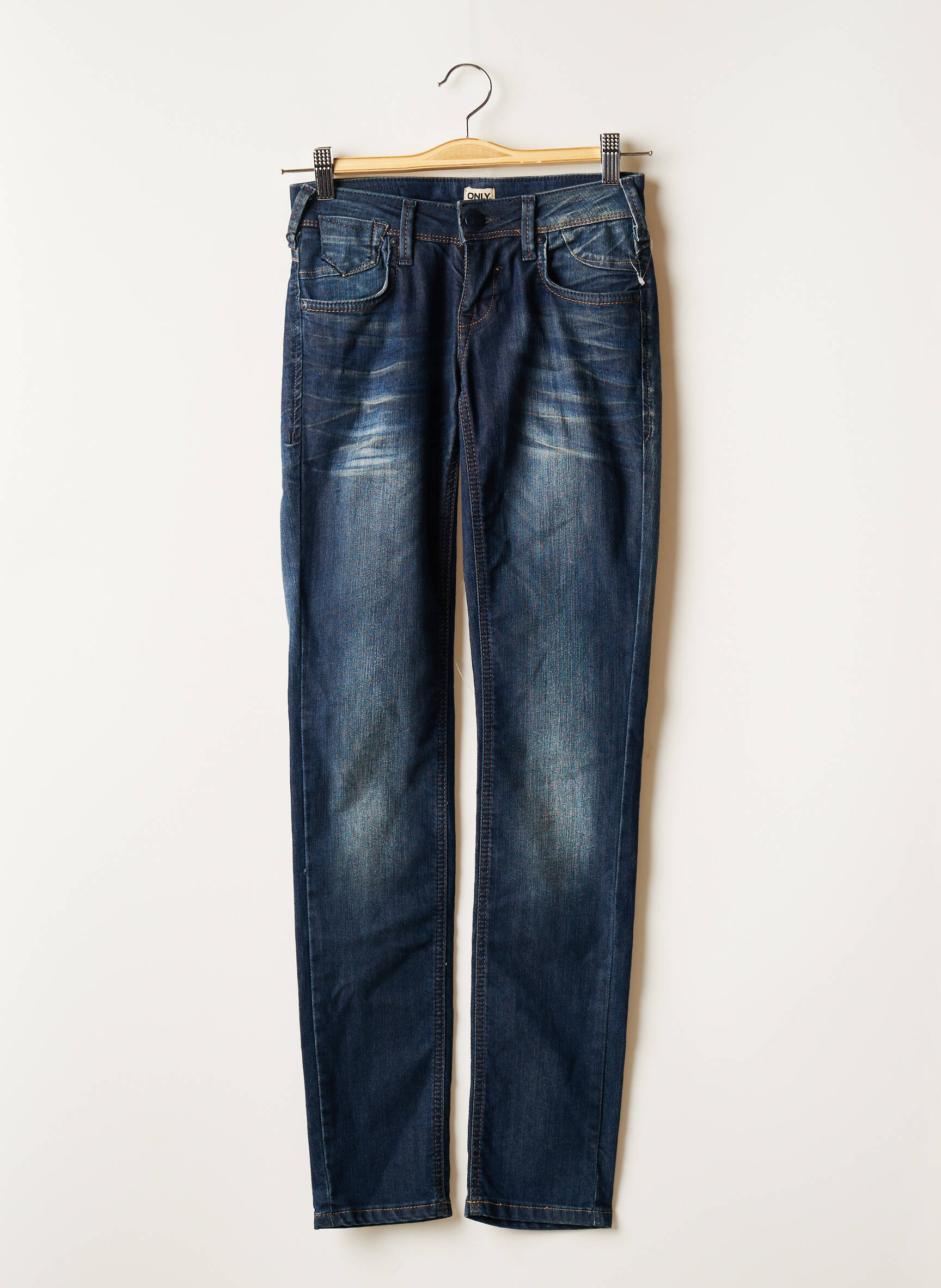 Only Jeans Coupe Slim Femme couleur bleu
