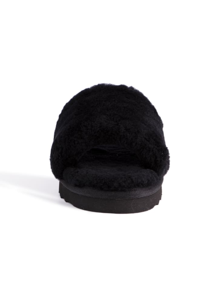 Aus Wooli Slipper Rosebay in Black günstig kaufen