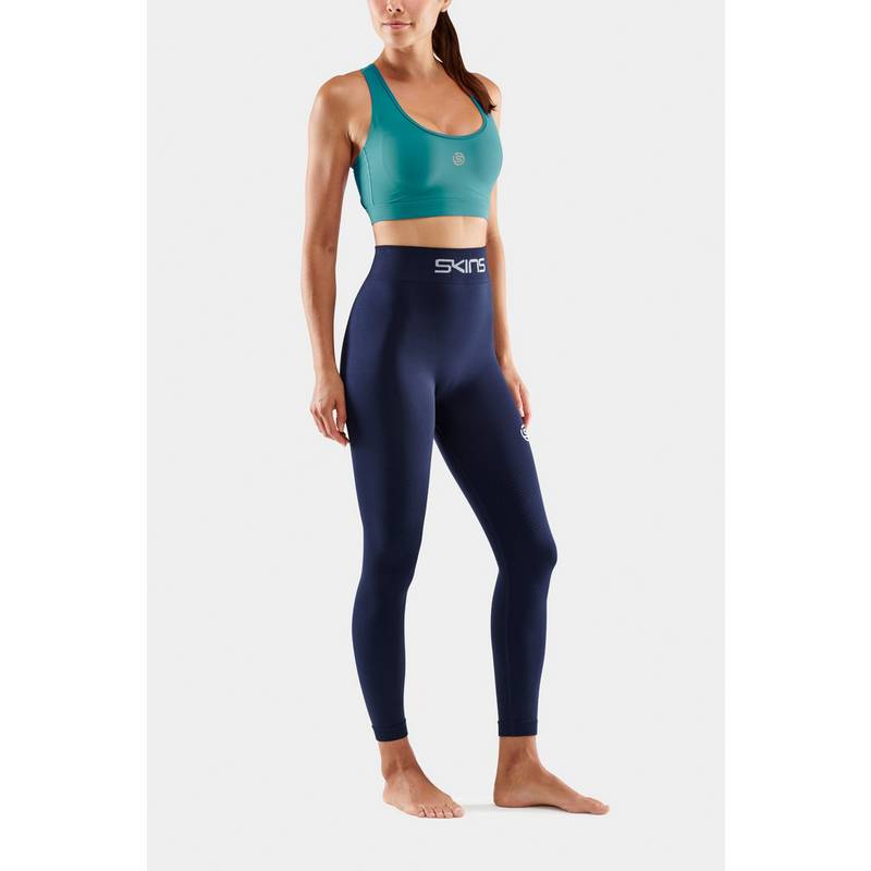 Skins Seamless Long Tight Tights Damen