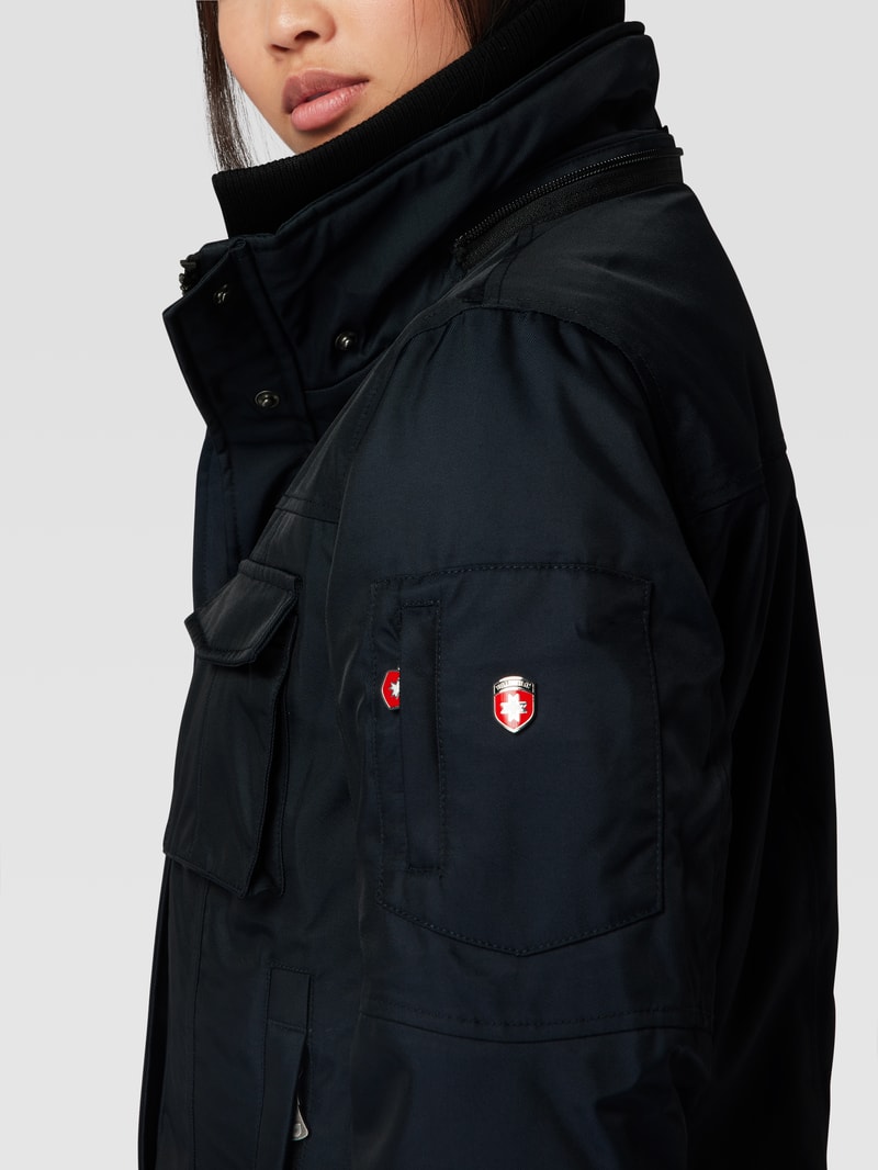 Funktionsjacke mit Label-Patch Modell 'Schneezauber' in marineblau