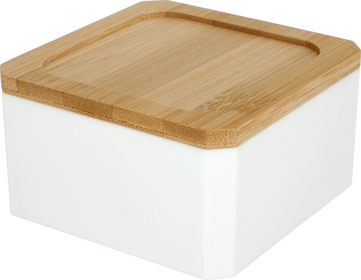 Organizer PS mit Bambusdeckel weiß, 1 St