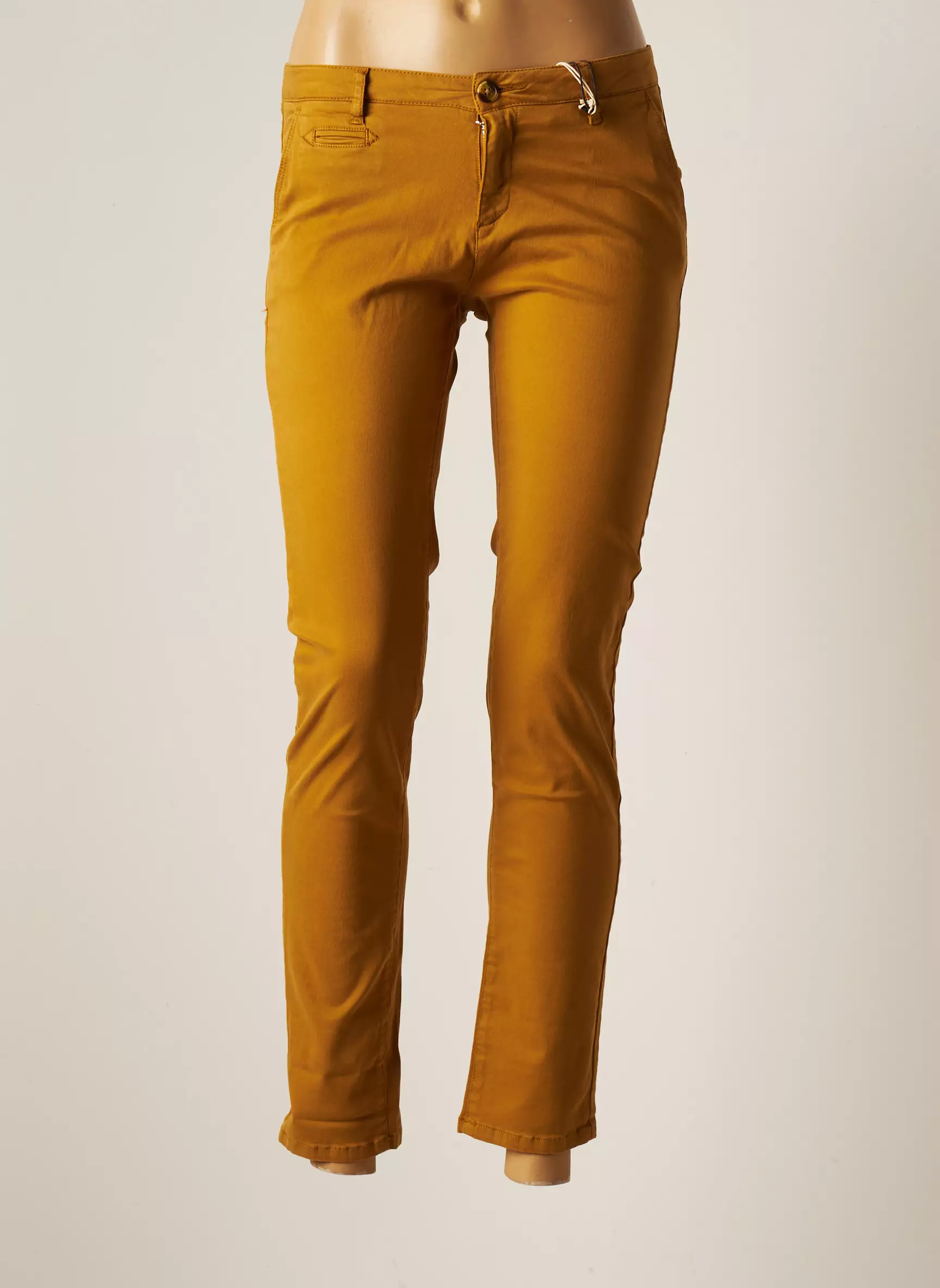 Lab Dip Paris Pantalons Chino Femme couleur jaune