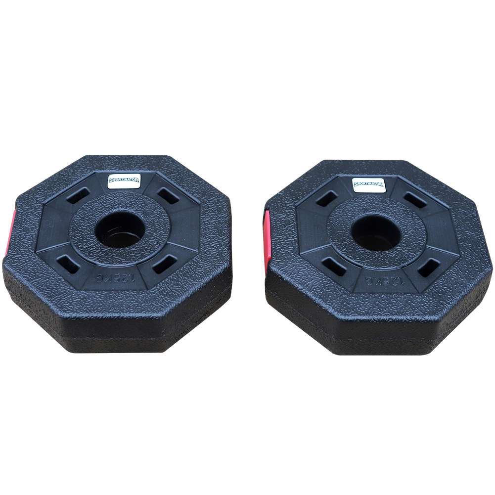 SPORTINATOR 1,25 kg Bumper Plates Fitness Hantelscheiben 2er-Set