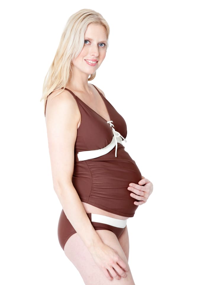 petit amour Umstandsbademode ALYSSA Tankini in Mocca-Creme günstig kaufen