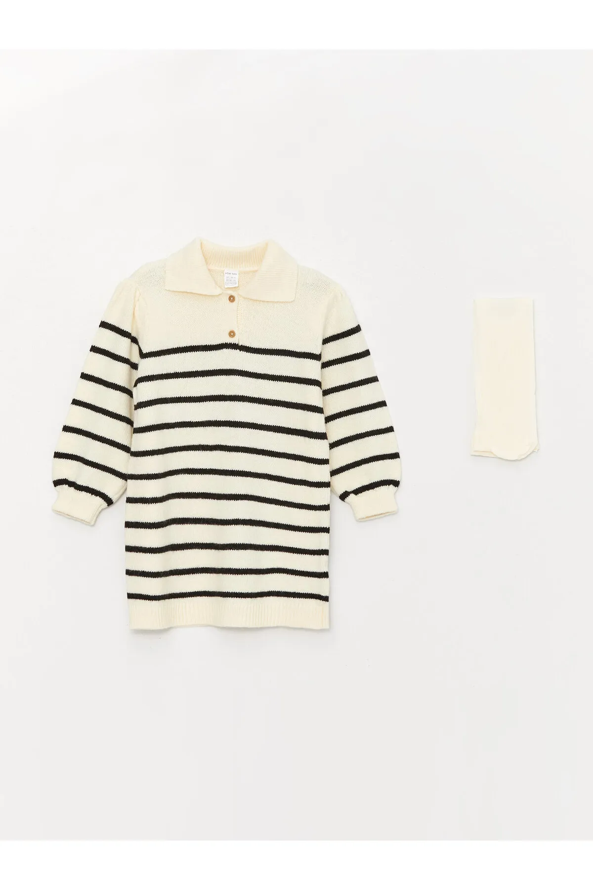 LC Waikiki  Kleid und Strumpfhose für Babymädchen mit Polokragen