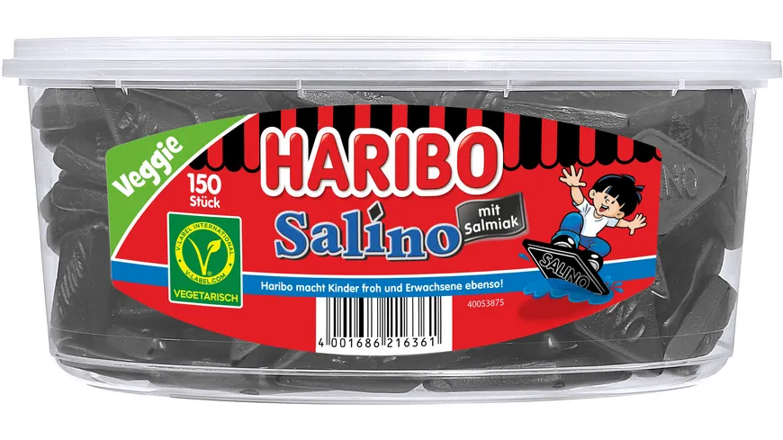 Haribo Lakritz Salino Runddose Veggie 1200 g