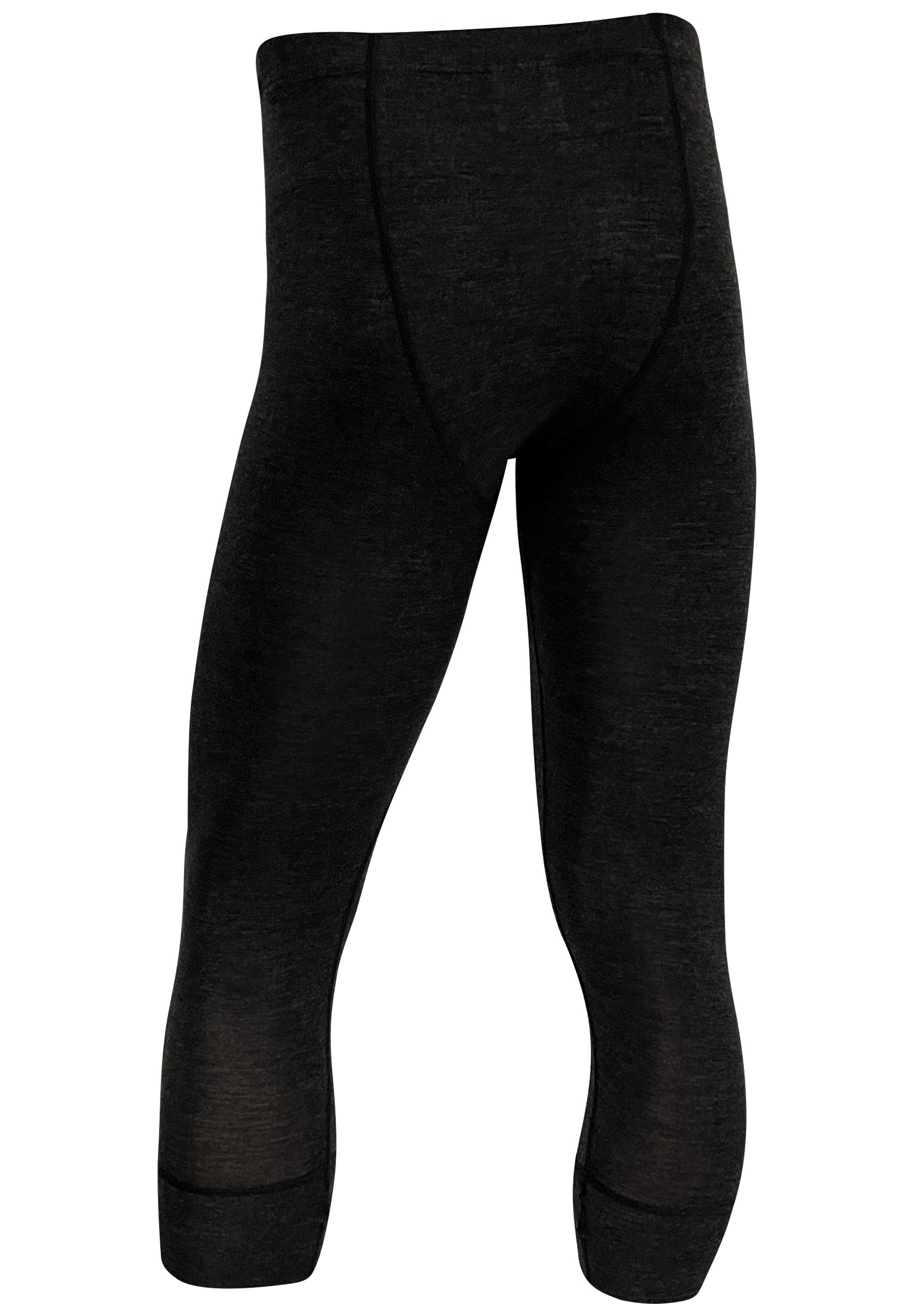 DRASSN Lange Unterhose Unterlind Herren Merino 3/4 lange Unterhose Unterwäsche (1-St) MADE IN EU - 100% Merino