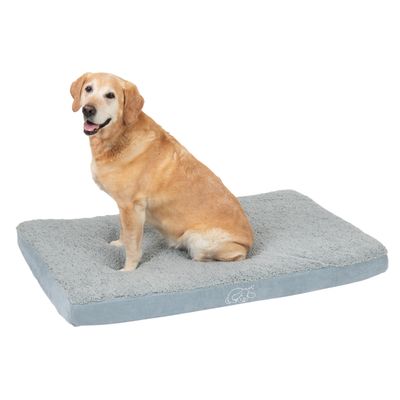 Hundebett Memory eckig, grau