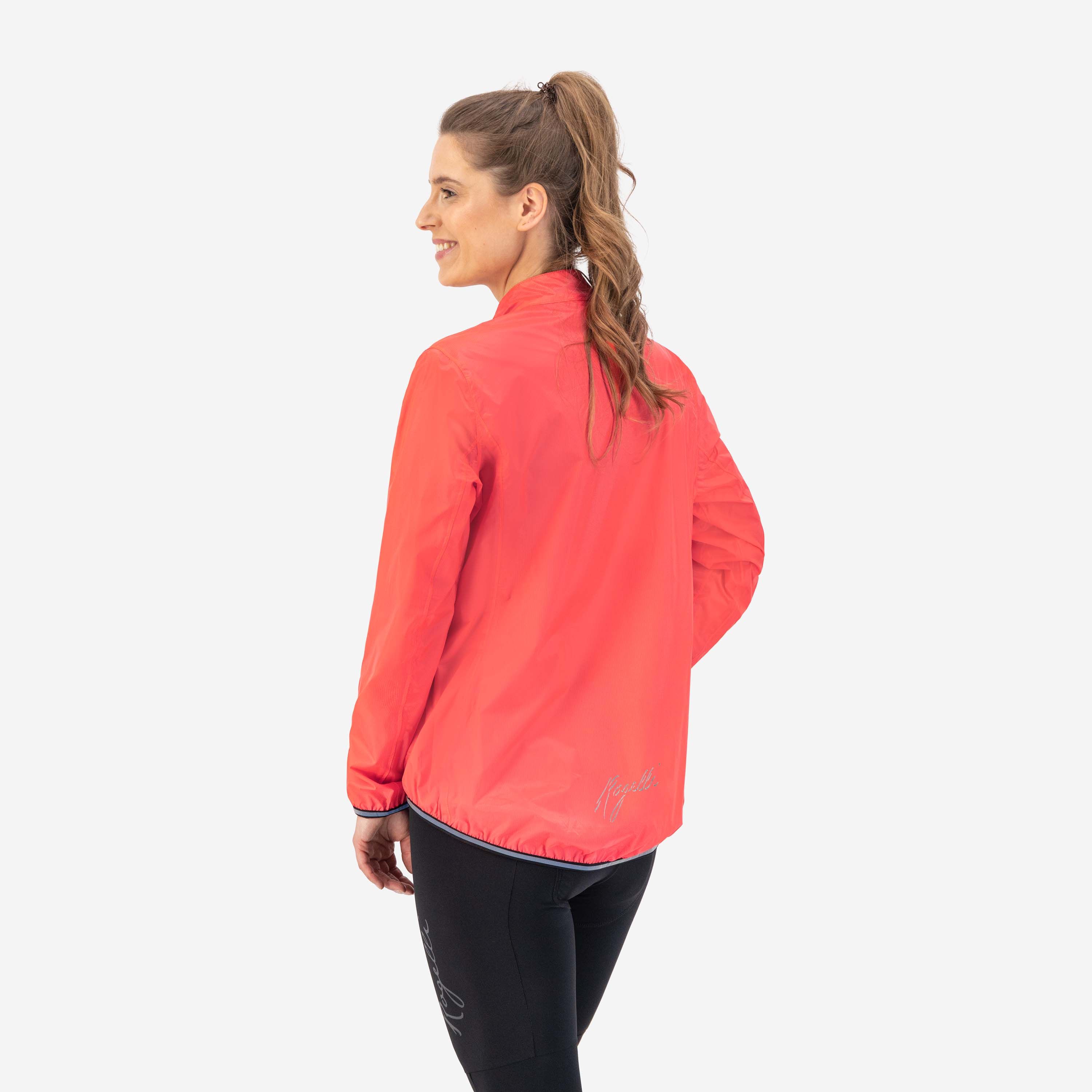 Rogelli Essential Coral Damen Fahrrad Regenjacke