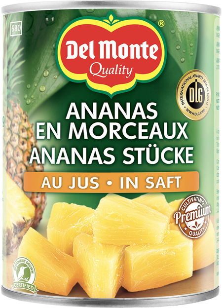 Del Monte Ananas Stücke in Saft