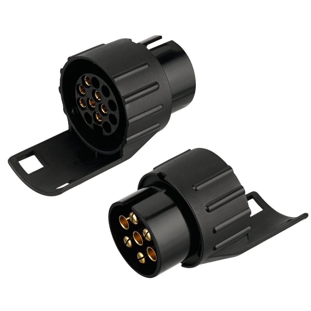 ADAKAT Anhängersteckdosen-Tester SET 13/7-polig I Anhänger-Adapter 7-polige und 13-polige Anhängersteckdosen