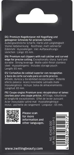 ZWILLING Beauty Premium Nagelknipser - black Nagelknipser