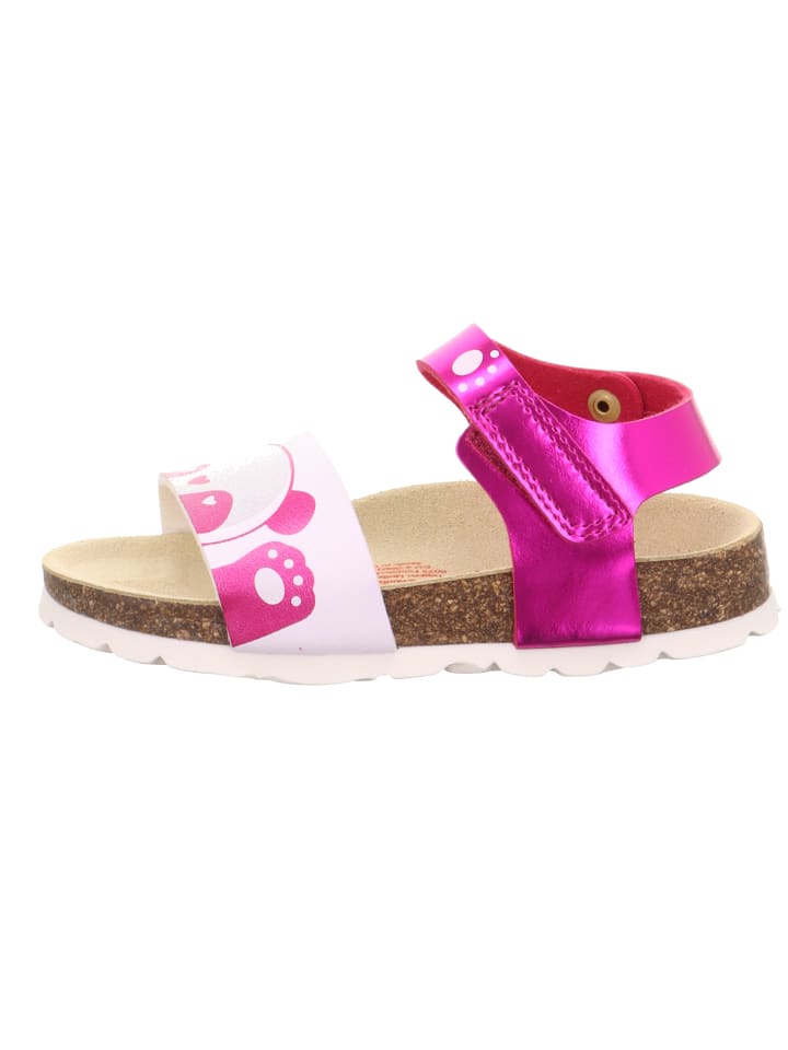 superfit Tieffußbett Sandale FUSSBETTPANTOFFEL in Pink/Weiß günstig kaufen