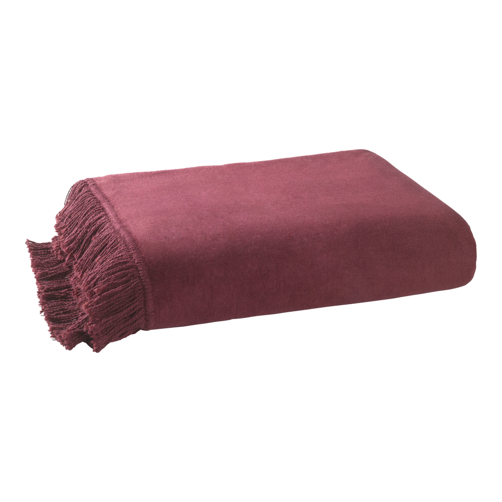 Fransen Plaid bordeaux