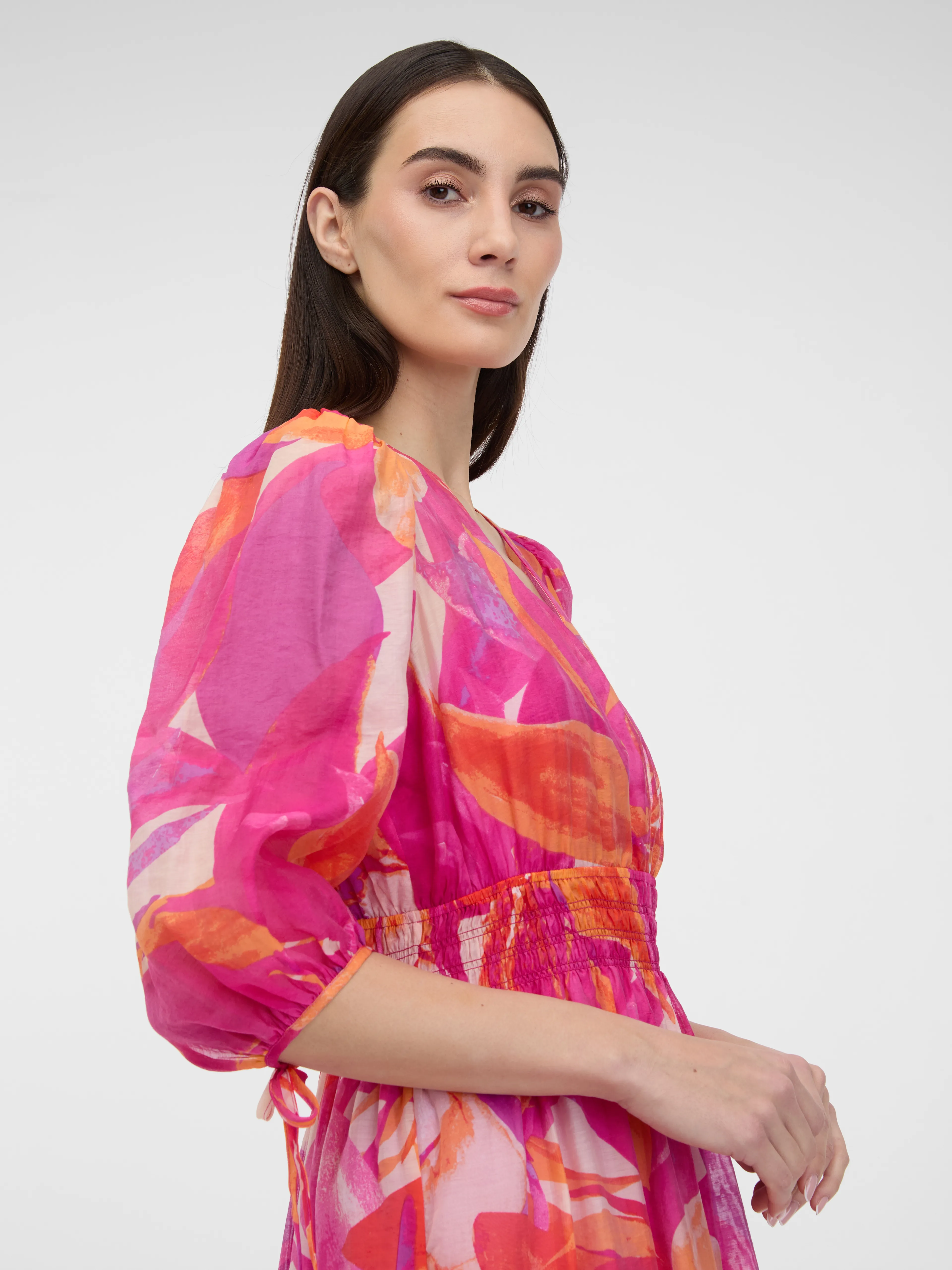 Dunkelrosa Damen Midikleid ORSAY