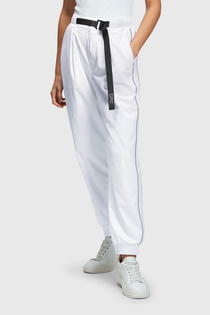High-Rise-Pants im Jogger-Style mit Gürtelschließe