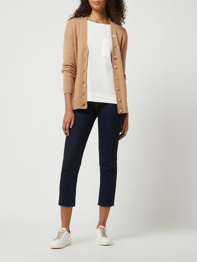 Lounge-Oberteil aus Baumwollmischung Modell 'Night2Day' in offwhite