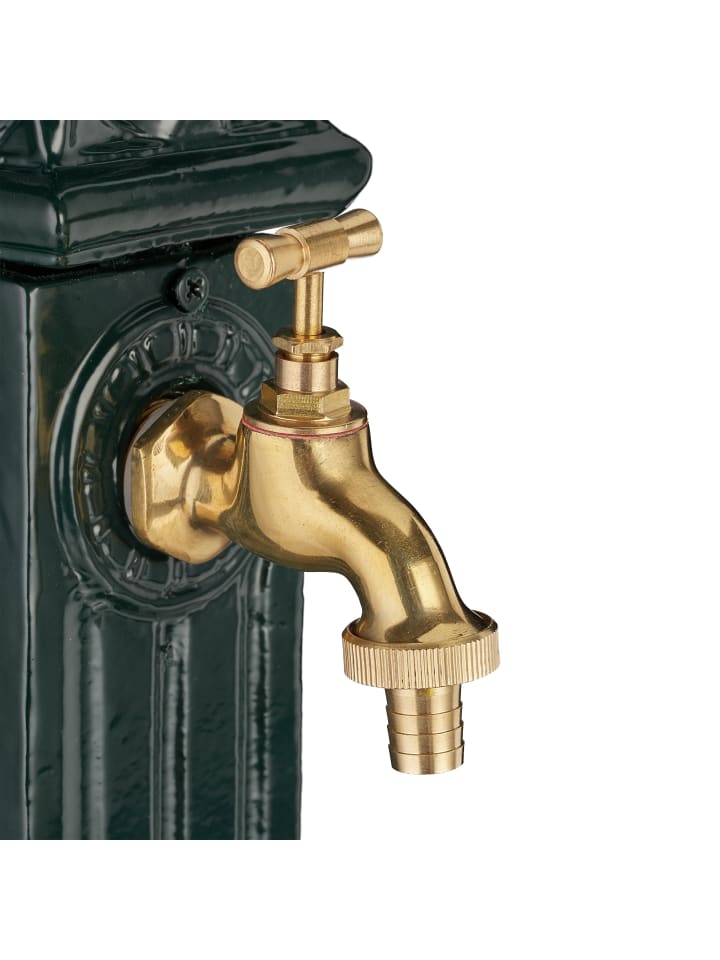 relaxdays Standbrunnen in Dunkelgrün - (B)28 x (H)80 x (T)32 cm günstig kaufen onesize