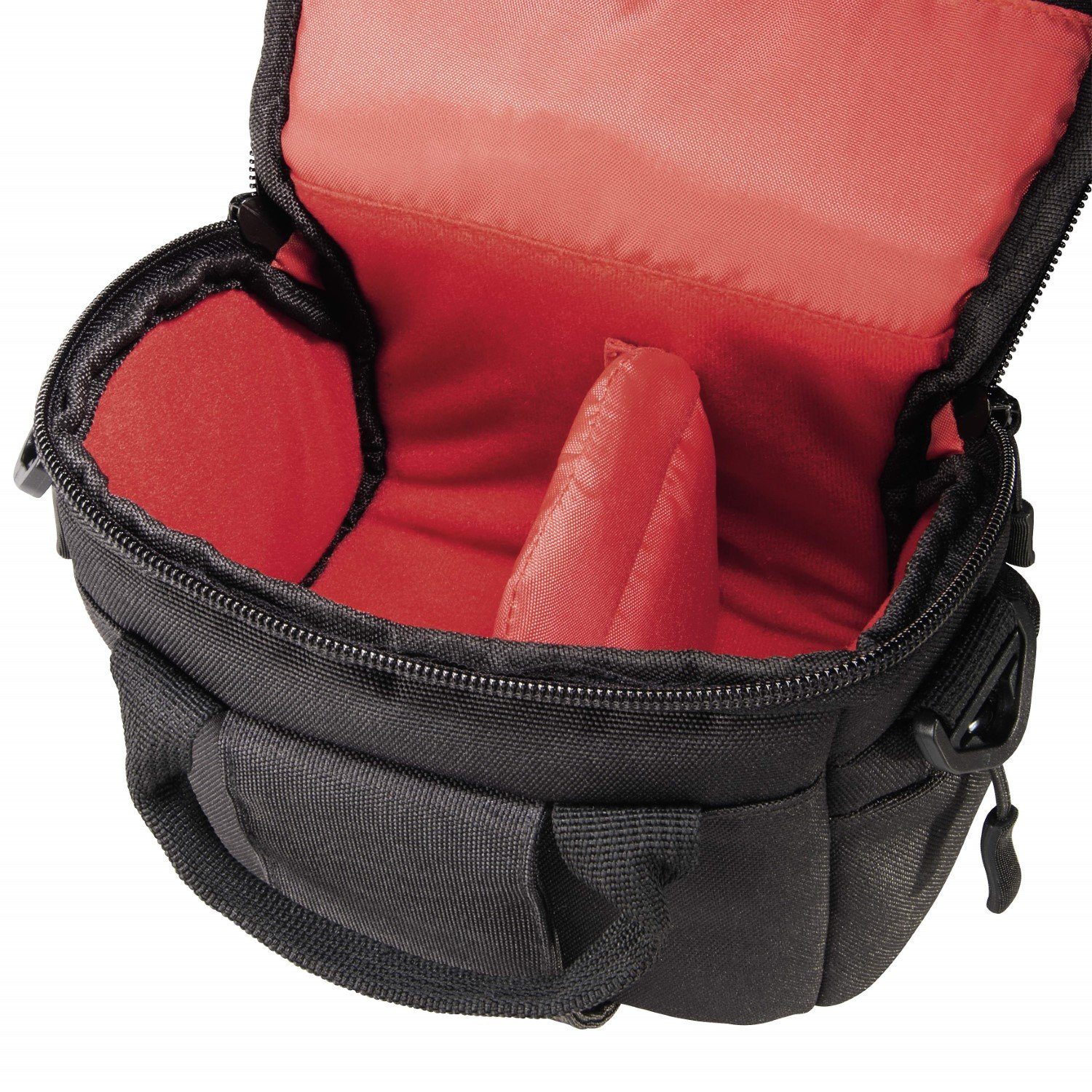 Hama Kameratasche Kamera-Tasche Sambia 100 Foto-Tasche Universal, Case Schultergurt Tragegriff Zubehör-Fächer Systemkamera Digitalkamera