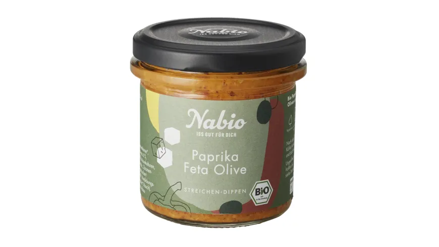 Nabio Bio Aufstrich Paprika Feta Olive 135 g