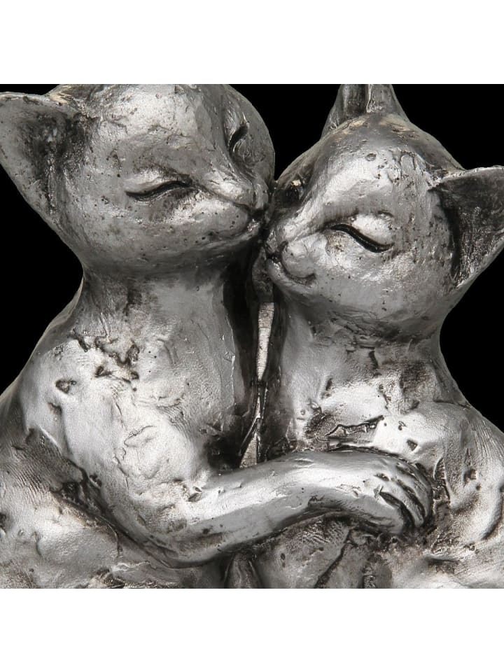 Ambiente Haus Katzen Paar 15cm in antiksilber günstig kaufen onesize