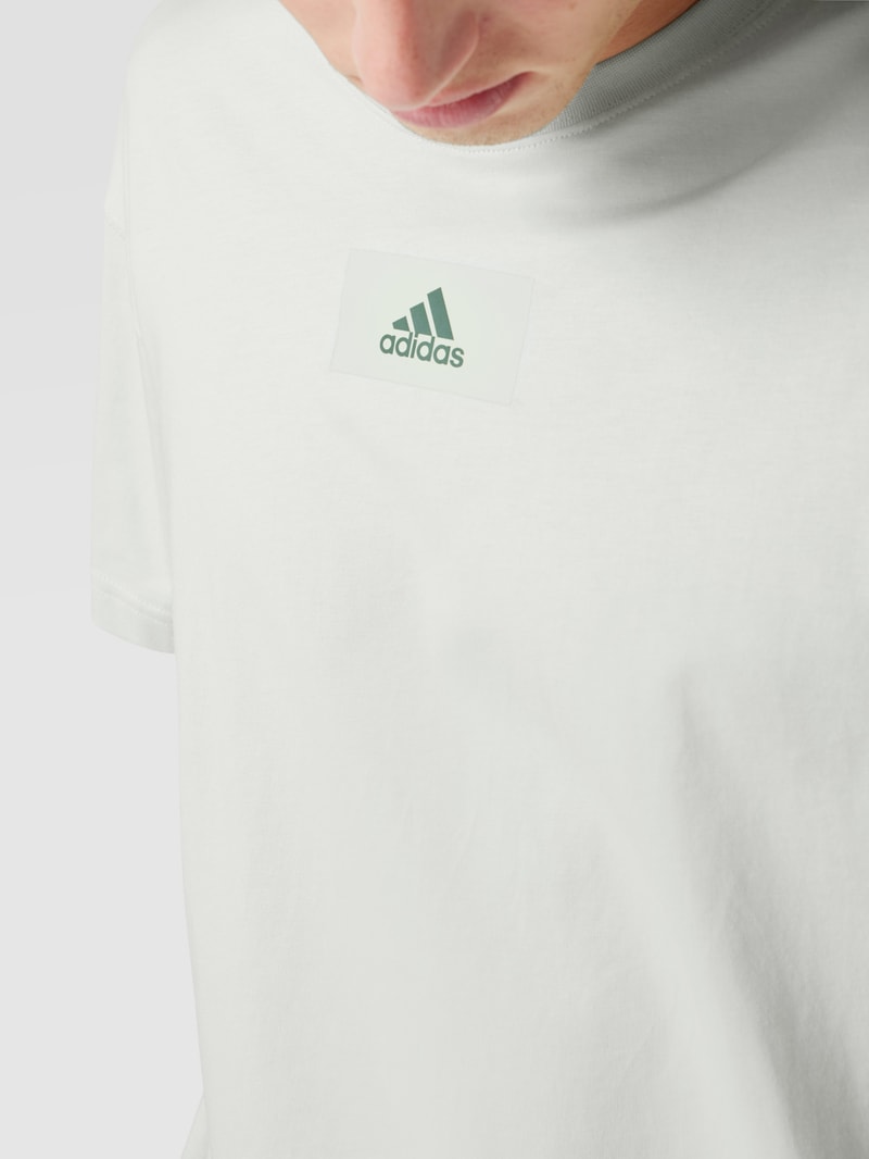 T-Shirt mit Logo-Print in mint