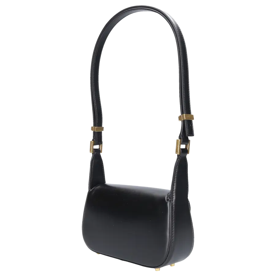 Valentino Garavani - Handtasche VLOGO CHAIN SMALL Kalbsleder - schwarz