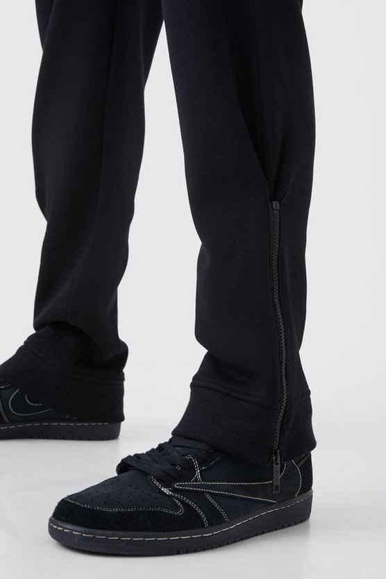 Jogginghose mit Reißverschluss und geteiltem Saum