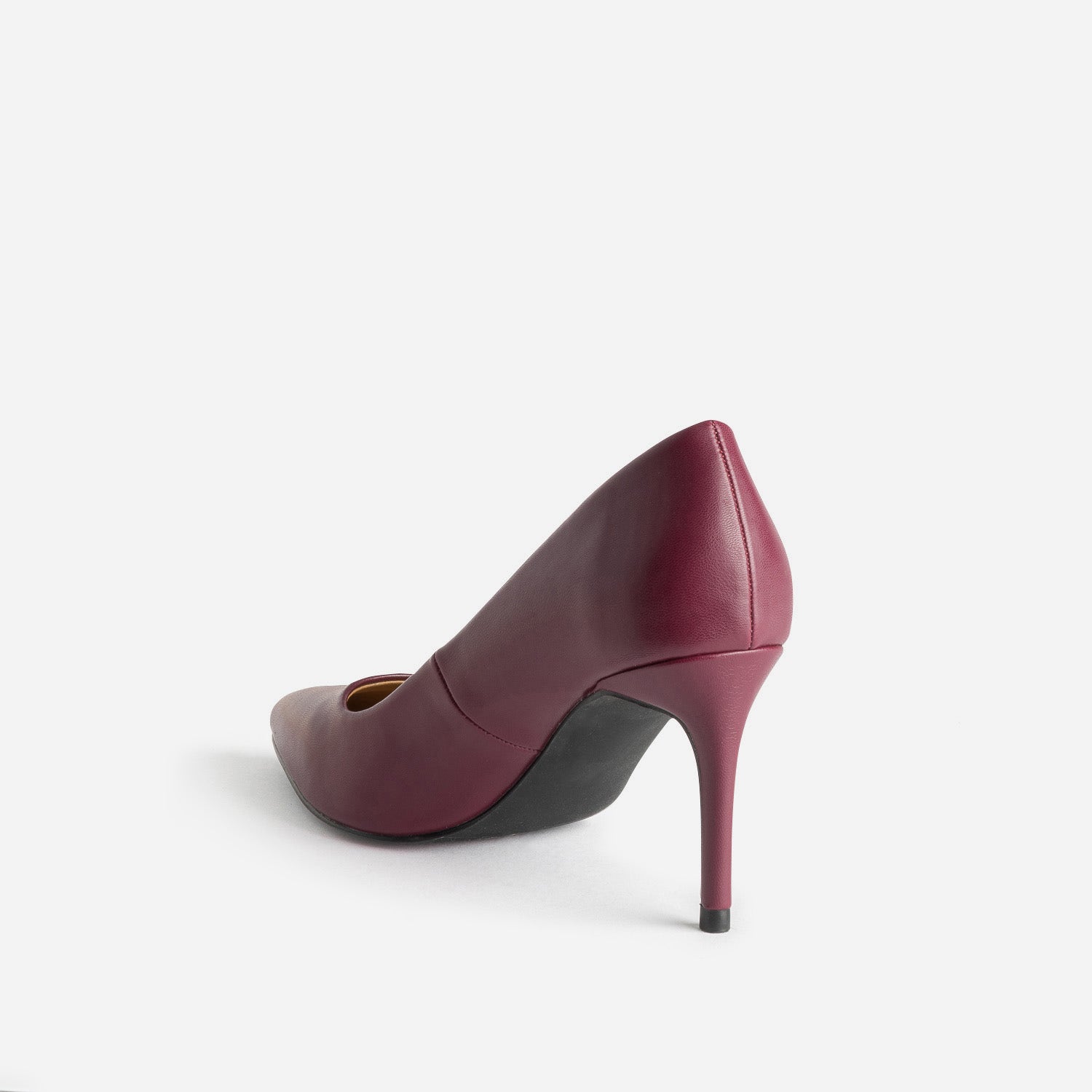 Escarpin TEXTO prune à talon fin