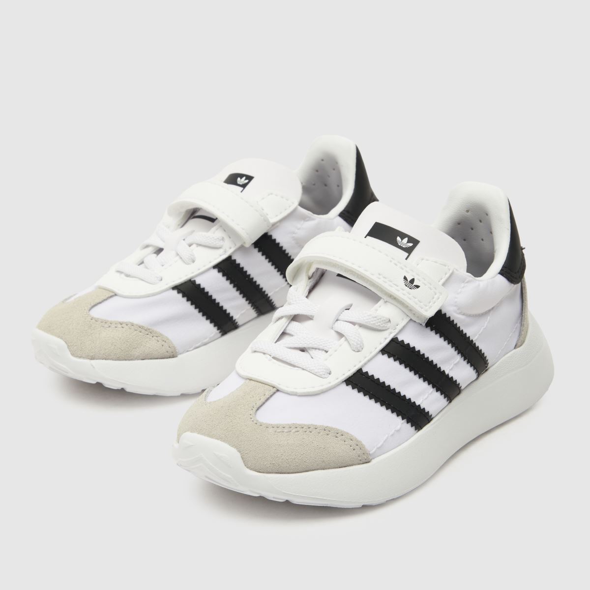 adidas vita & svarta country xlg småbarnsskor