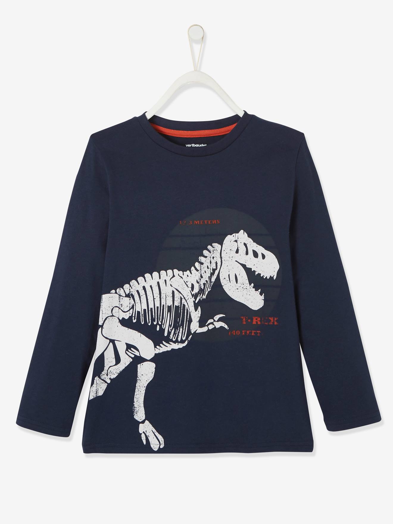 Vertbaudet Jungen Shirt, Dino Oeko-Tex - marine