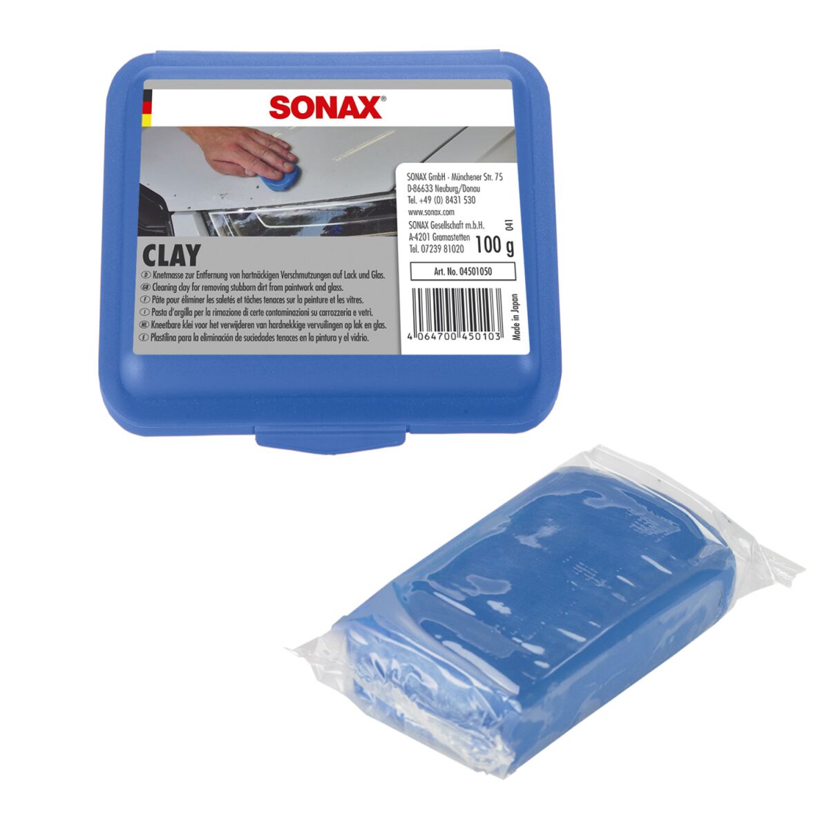 SONAX Clay Reinigungsknete blau 100g
