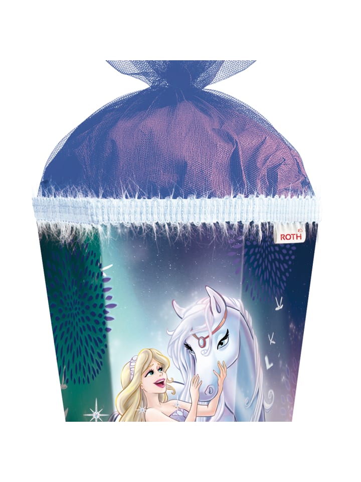 ROTH Schultüte groß Königin im Eis 85 cm, Glitter in Blau günstig kaufen onesize