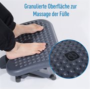 HOMCOM Fußablage, Dunkelgrau
