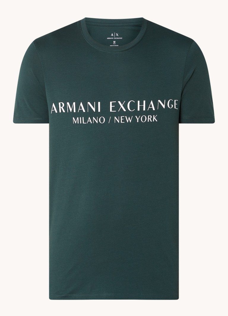 Armani Exchange T-krekls ar logotipa apdruku