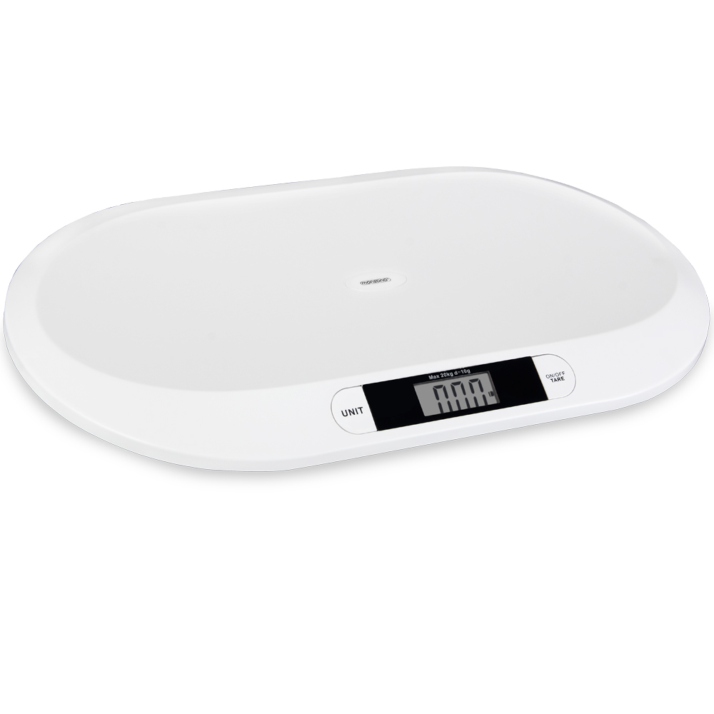 DEUBA Babywaage 20kg 55 x 32 x 4cm weiß