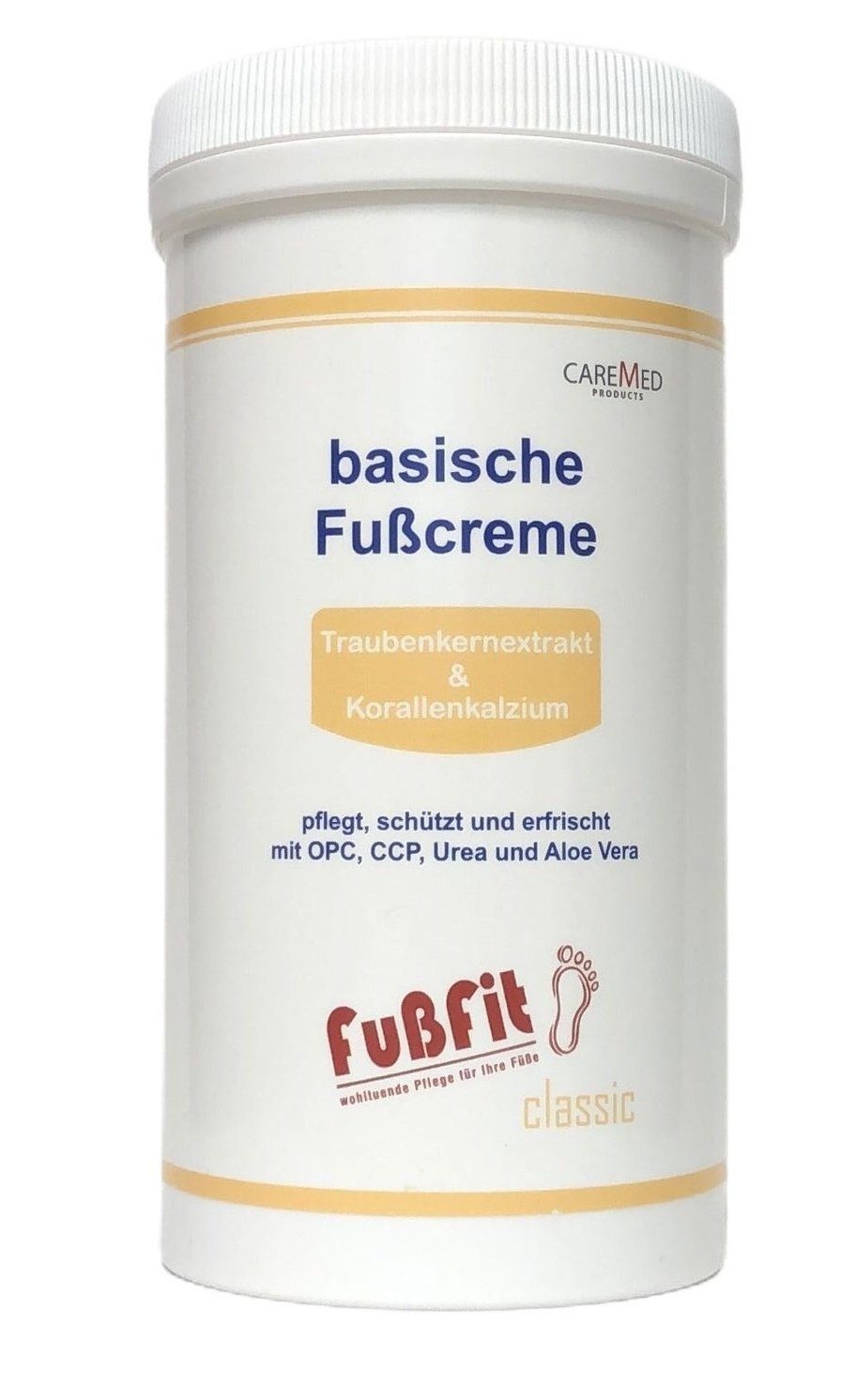 CareMed Fußcreme Basisches Fußcreme FußFit