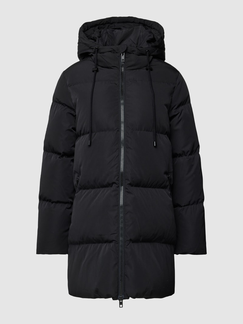 Daunenjacke mit Daunen-Feder-Füllung Modell 'LOUISE' in schwarz