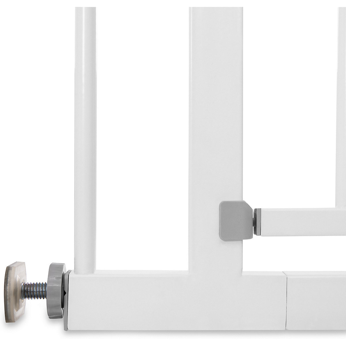 Tür-und Treppenschutzgitter Stop N Safe 2, 84 - 89cm inkl. 9cm Verlängerung, weiß